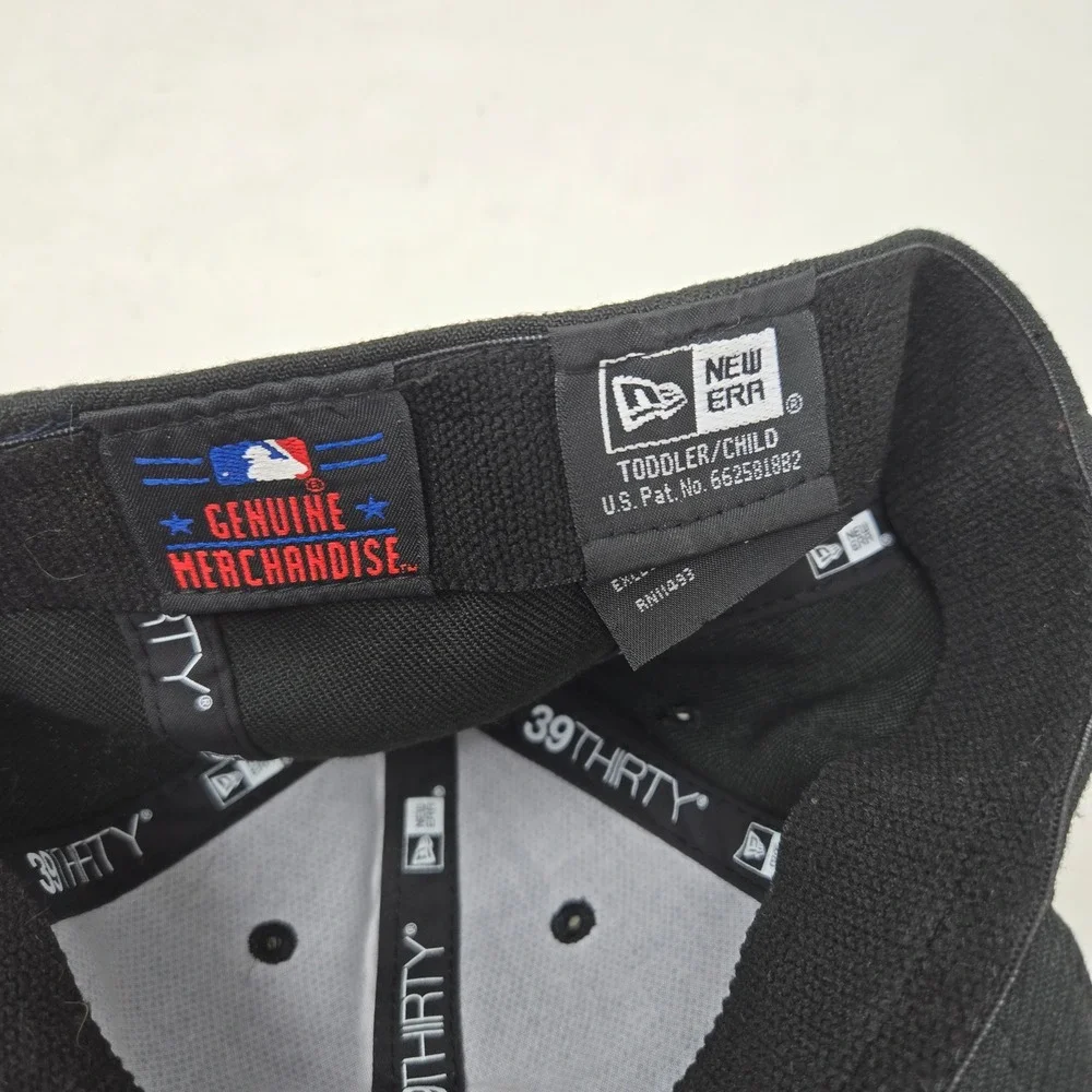 New Era 39THIRTY Texas Rangers Toddler Child Hat Black MLB Baseball Cap Stretch